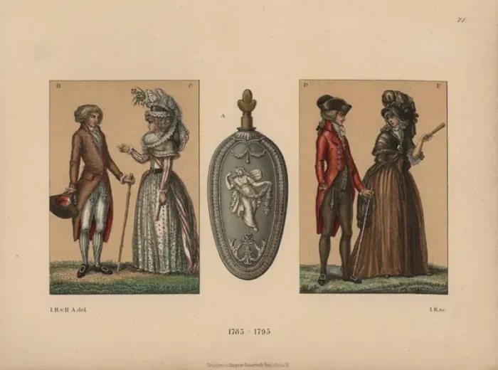 Framed Print : Fashion from 1785 to 1795 Latest men s Framed Print : Fashion from 1785 to 1795 Latest men s