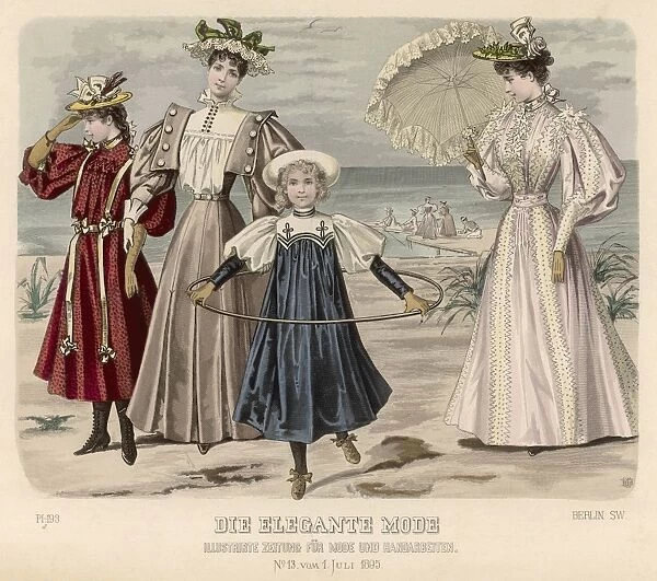 Fashion on Beach, 1895