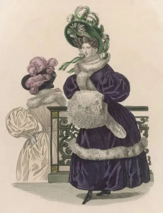 Framed Print : Fashion December 1830 Framed Print : Fashion December 1830
