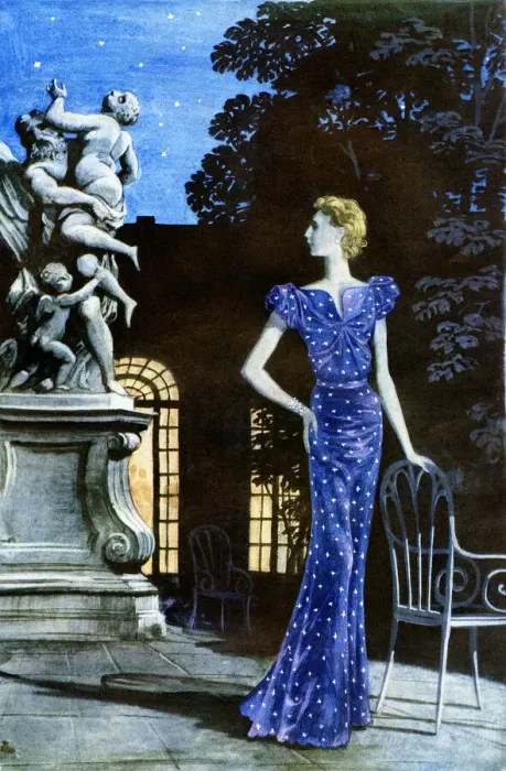 Framed Print : Fashion design by Eva Lutyens Framed Print : Fashion design by Eva Lutyens