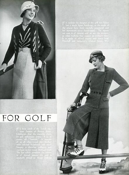 Fashion for golf 1933