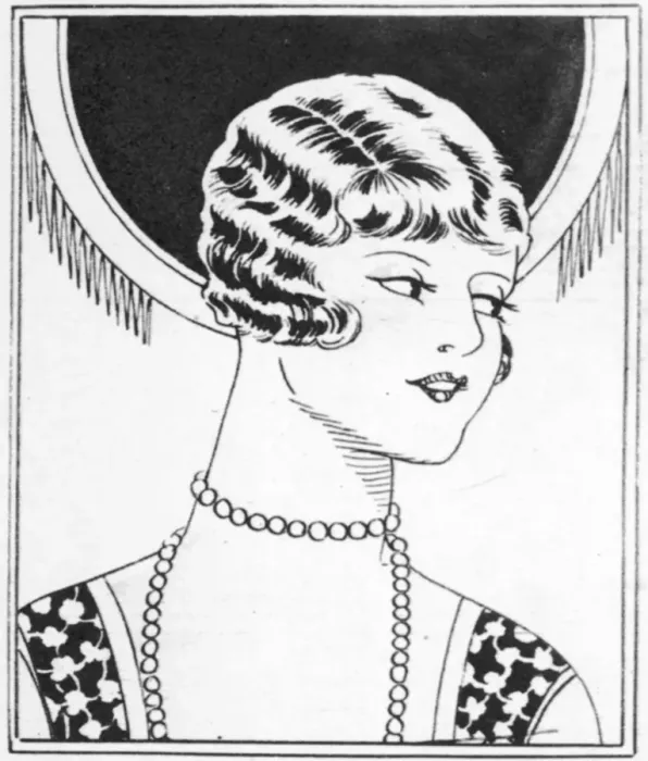 Framed Print : Fashion for hair, 1927 Framed Print : Fashion for hair, 1927