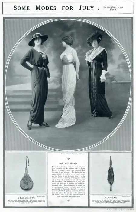 Framed Print : Fashion for July 1913 Framed Print : Fashion for July 1913