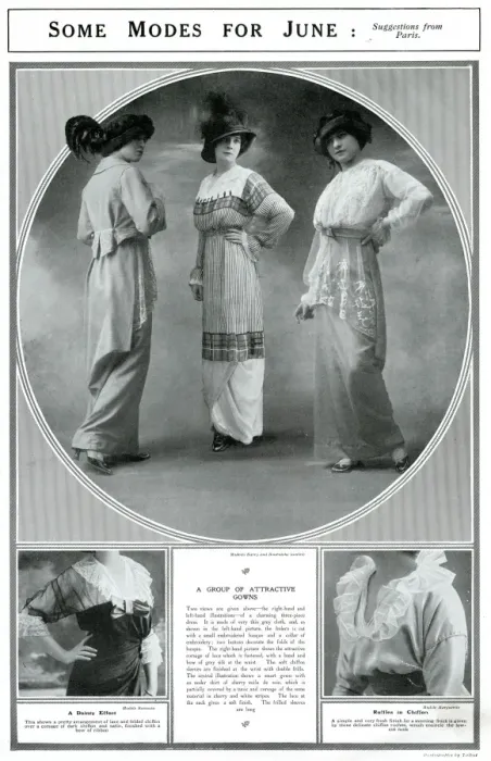 Framed Print : Fashion for June 1913 Framed Print : Fashion for June 1913