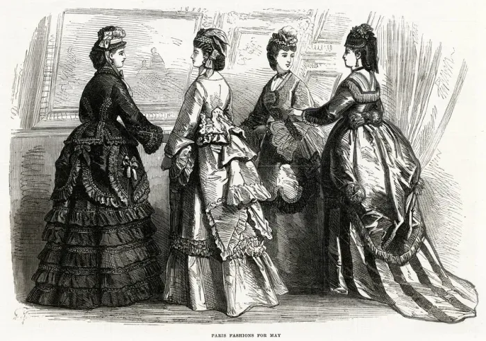 Framed Print : Fashion for May 1870 Framed Print : Fashion for May 1870