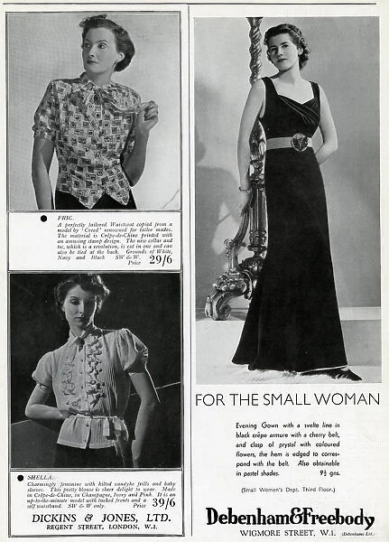 Fashion page adverts April 1937