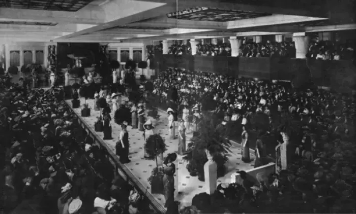 Framed Print : Fashion parade in Philadelphia, 1910 Framed Print : Fashion parade in Philadelphia, 1910