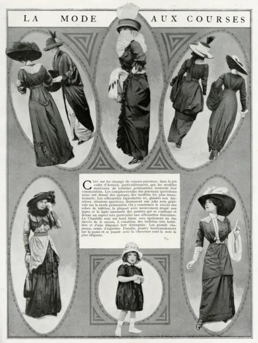 Framed Print : Fashion at the races 1912 Framed Print : Fashion at the races 1912