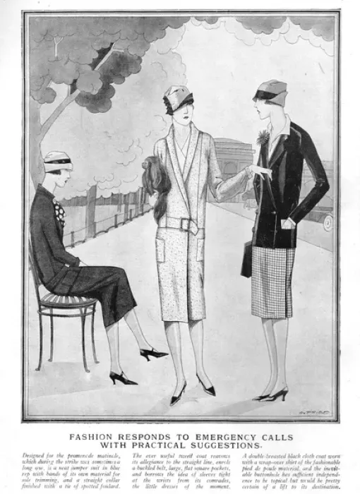 Framed Print : Fashion respond to emergency calls during the General Strike Framed Print : Fashion respond to emergency calls during the General Strike