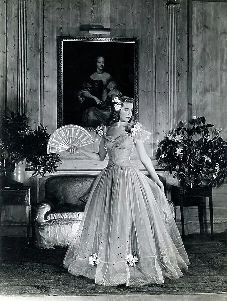 Fashion shoot possibly at Cliveden - actress Patricia Roe
