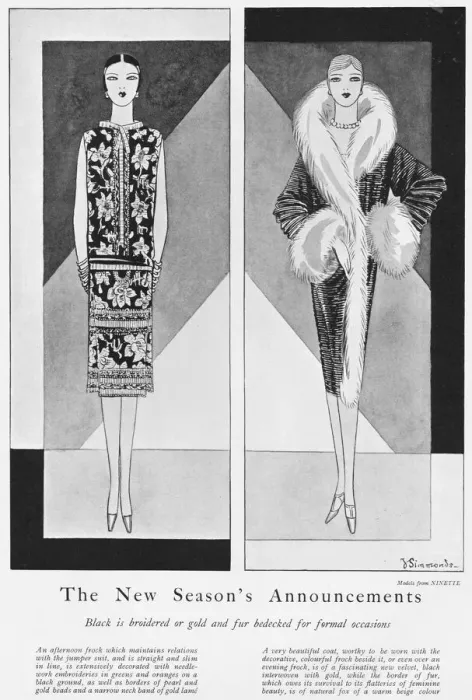 Framed Print : Two fashion sketches from the London couture house Framed Print : Two fashion sketches from the London couture house