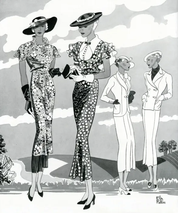 Framed Print : Fashion for spring 1934 Framed Print : Fashion for spring 1934