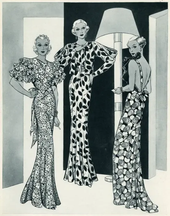 Framed Print : Fashion for winter 1934 Framed Print : Fashion for winter 1934