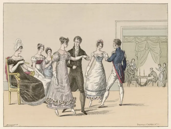 Framed Print : FASHIONABLE BALL, FRANCE Framed Print : FASHIONABLE BALL, FRANCE