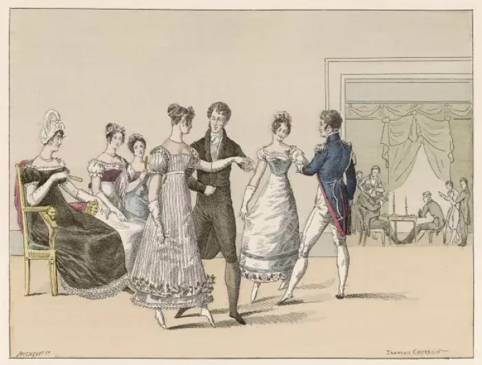 Framed Print : Fashionable Ball, France Framed Print : Fashionable Ball, France