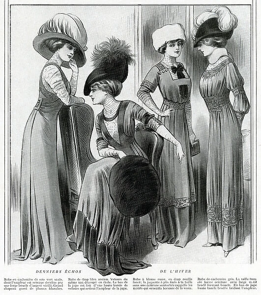 Fashionable clothing 1910
