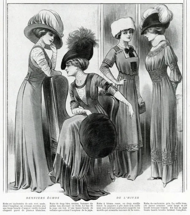 Framed Print : Fashionable clothing 1910 Framed Print : Fashionable clothing 1910