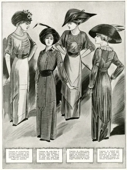 Framed Print : Fashionable clothing 1910 Framed Print : Fashionable clothing 1910