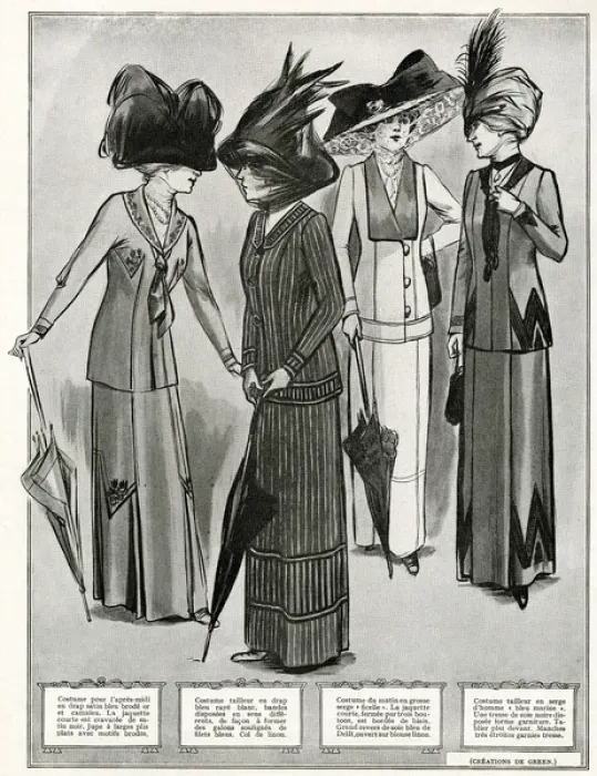 Framed Print : Fashionable clothing 1910 Framed Print : Fashionable clothing 1910