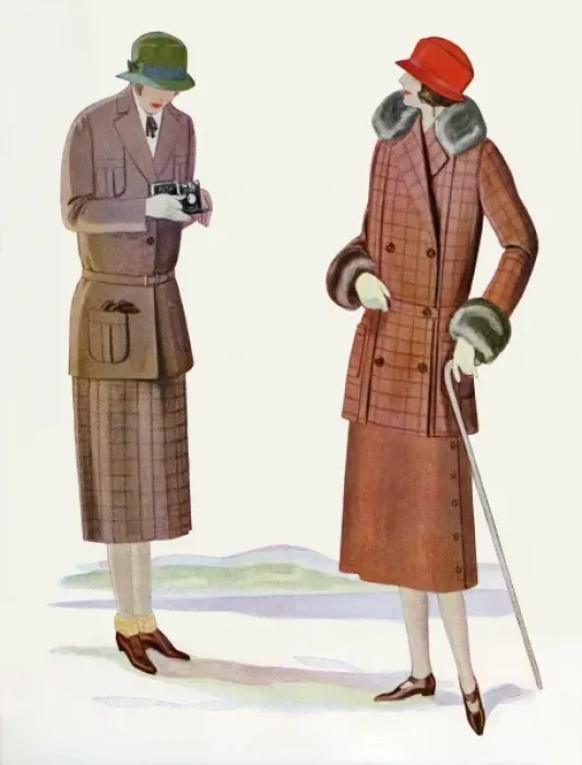 Framed Print : Fashionable German women Framed Print : Fashionable German women