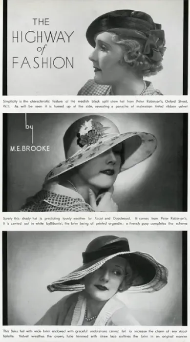Framed Print : Fashionable hats 1933 Framed Print : Fashionable hats 1933