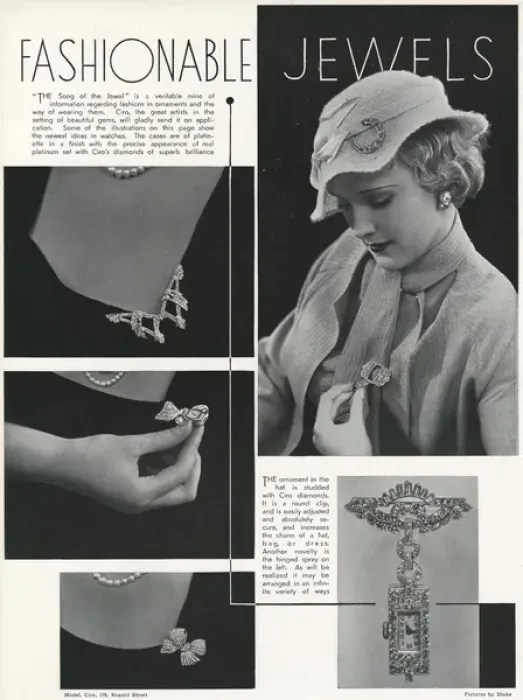 Framed Print : Fashionable jewels 1933 Framed Print : Fashionable jewels 1933