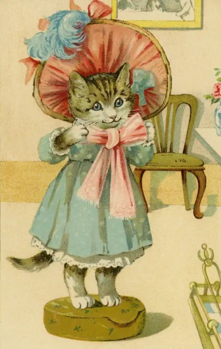 Framed Print : Fashionable kitten by g h Thompson Framed Print : Fashionable kitten by g h Thompson