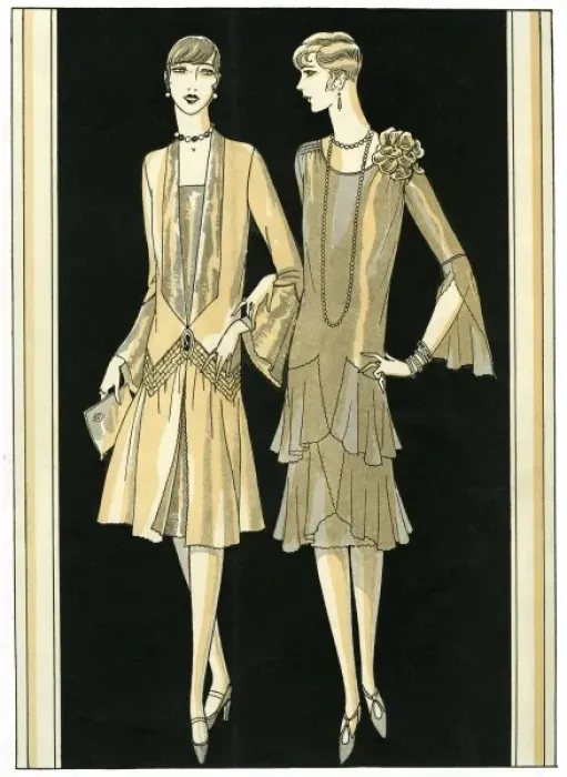Framed Print : Two fashionable ladies 1926 Framed Print : Two fashionable ladies 1926