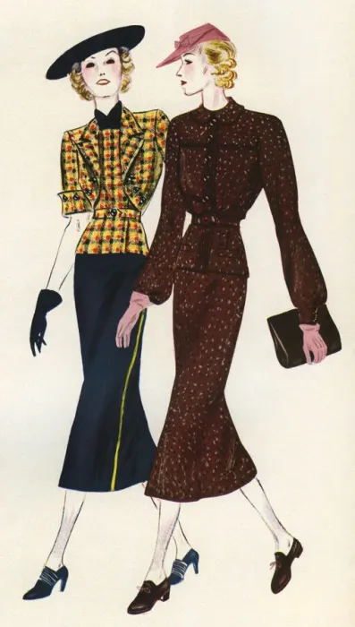 Framed Print : Fashionable ladies