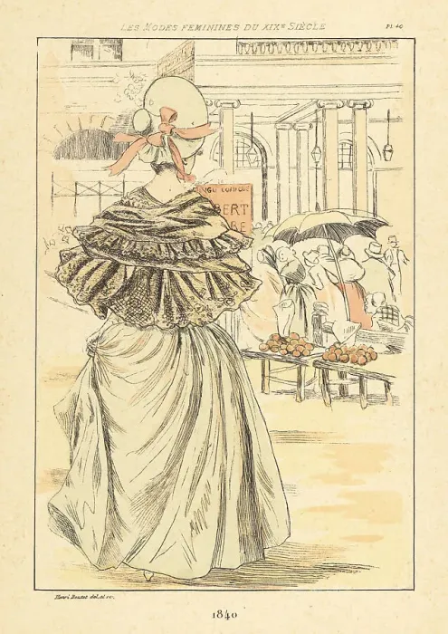 Framed Print : Fashionable lady at the Theatre de l'Ambigu-Comique, 1840 Framed Print : Fashionable lady at the Theatre de l'Ambigu-Comique, 1840