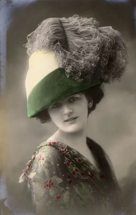 Framed Print : Fashionable Style - Massive hat with feather adornment Framed Print : Fashionable Style - Massive hat with feather adornment