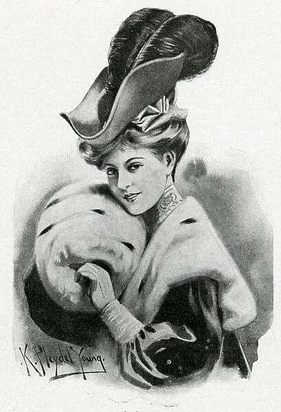 Fashionable tricorne hat 1905
