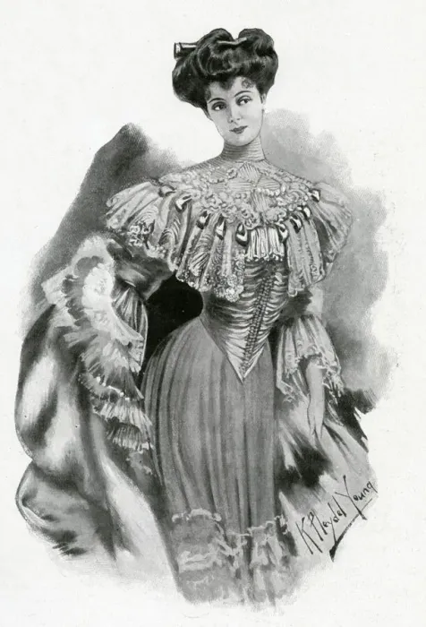 Framed Print : Fashionable woman 1905 Framed Print : Fashionable woman 1905