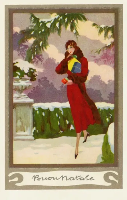 Framed Print : Fashionable woman with gifts Framed Print : Fashionable woman with gifts