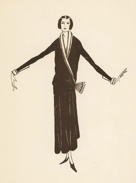 Framed Print : Fashionable woman in a kimono-style coat dress, 1920s Framed Print : Fashionable woman in a kimono-style coat dress, 1920s