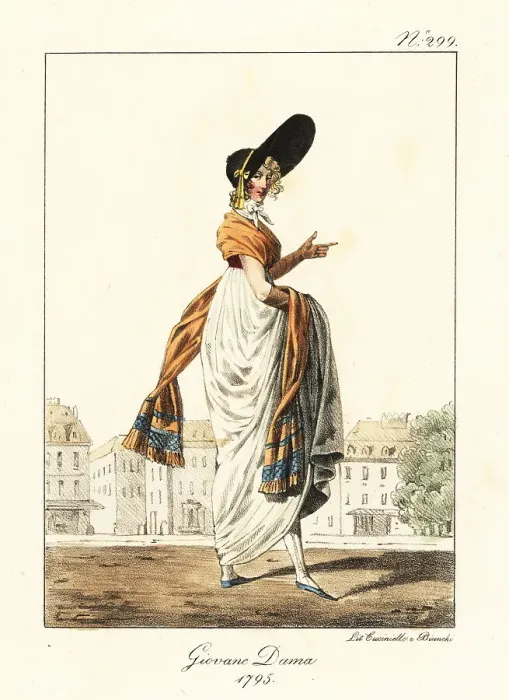 Framed Print : Fashionable woman or Merveilleuse, French Revolutionary era, 179 Framed Print : Fashionable woman or Merveilleuse, French Revolutionary era, 179