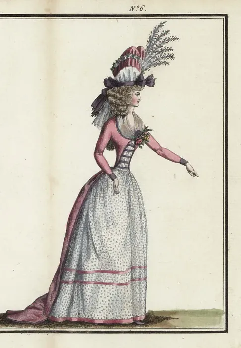 Framed Print : Fashionable woman in pleated bonnet, 1790 Framed Print : Fashionable woman in pleated bonnet, 1790