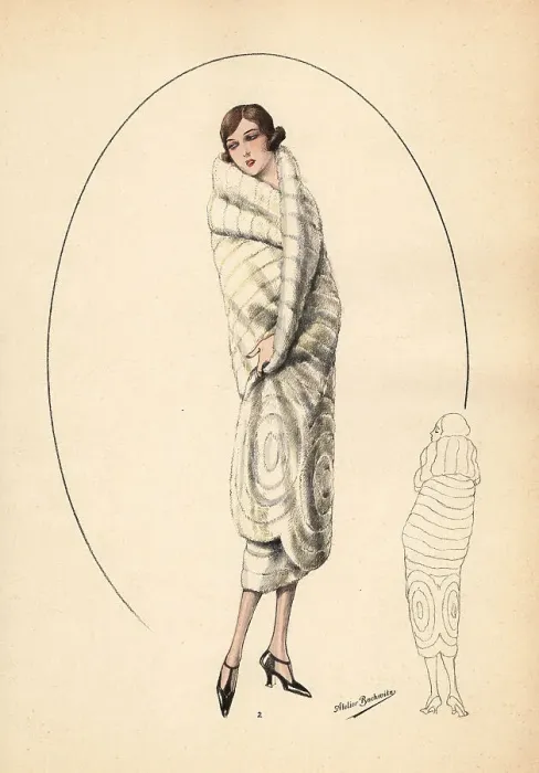 Framed Print : Fashionable woman with short bob haircut in fur coat, 1926 Framed Print : Fashionable woman with short bob haircut in fur coat, 1926