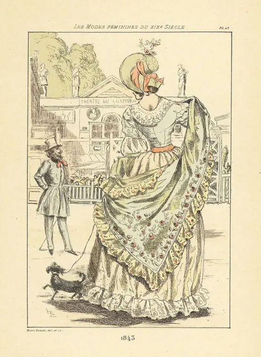 Framed Print : Fashionable woman at the Theatre du Luxembourg, Paris, 1843 Framed Print : Fashionable woman at the Theatre du Luxembourg, Paris, 1843