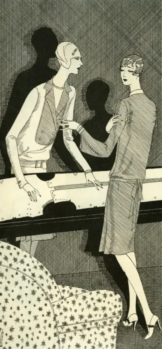 Framed Print : Fashionable women 1927 Framed Print : Fashionable women 1927