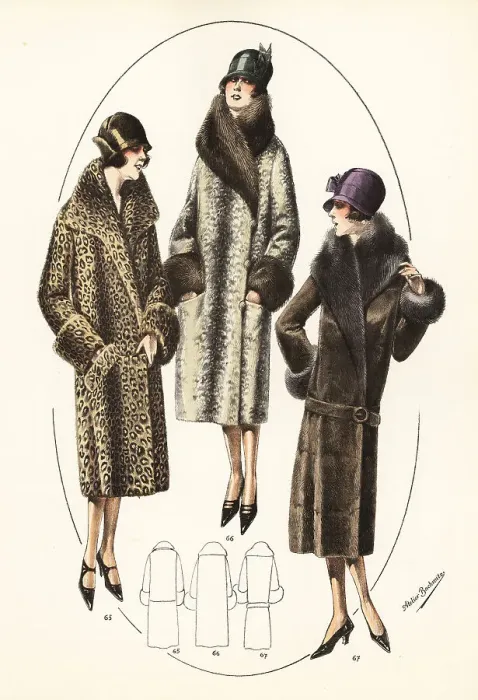Framed Print : Fashionable women in cloche hats and motor coats, 1926 Framed Print : Fashionable women in cloche hats and motor coats, 1926