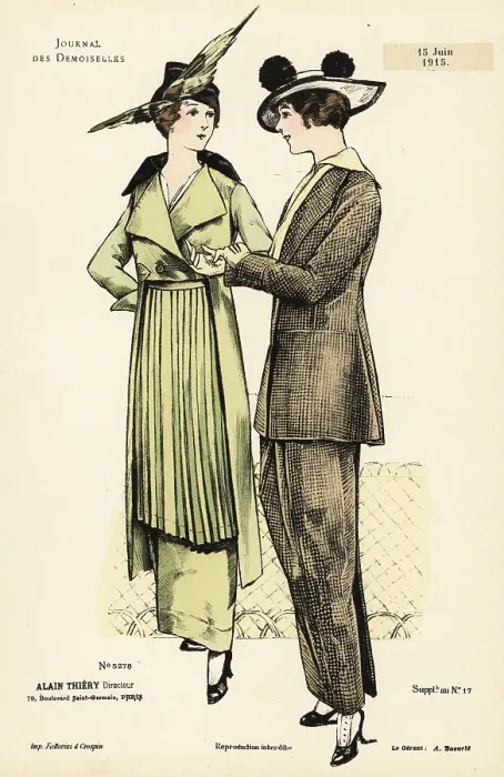Framed Print : Fashionable women in suits and hats, WWI Framed Print : Fashionable women in suits and hats, WWI
