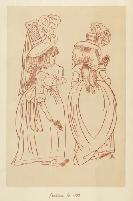 Framed Print : Fashions for 1788 Framed Print : Fashions for 1788