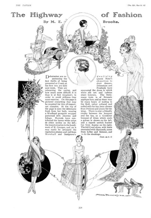 Framed Print : Fashions for the 1927 debutante Framed Print : Fashions for the 1927 debutante