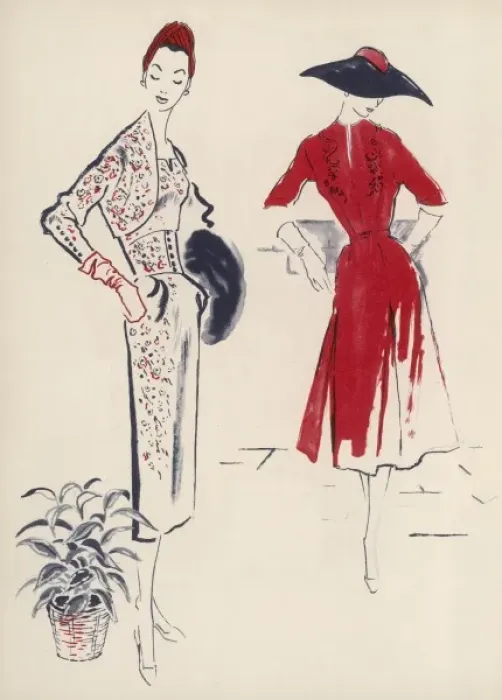 Framed Print : Fashions for 1954 Framed Print : Fashions for 1954
