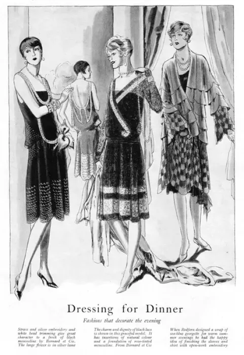Framed Print : Fashions for Evening and Dinner-Wear Framed Print : Fashions for Evening and Dinner-Wear