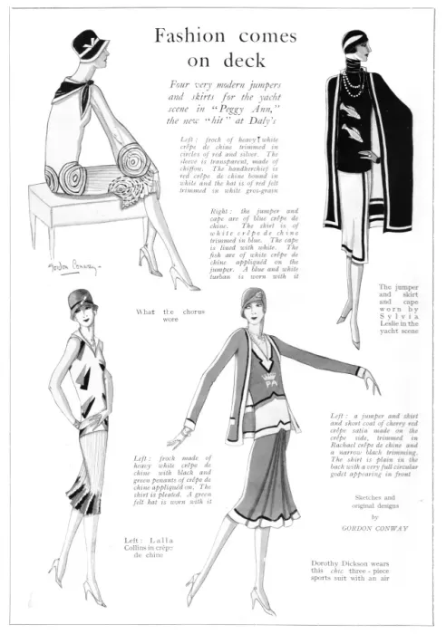 Framed Print : Fashions by Gordon Conway for the stage production of Peggy Framed Print : Fashions by Gordon Conway for the stage production of Peggy