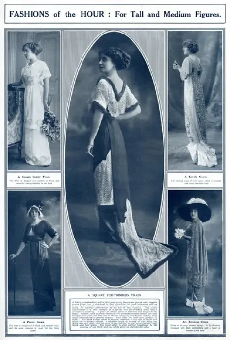 Framed Print : Fashions of the hour, for tall and medium figures 1912 Framed Print : Fashions of the hour, for tall and medium figures 1912