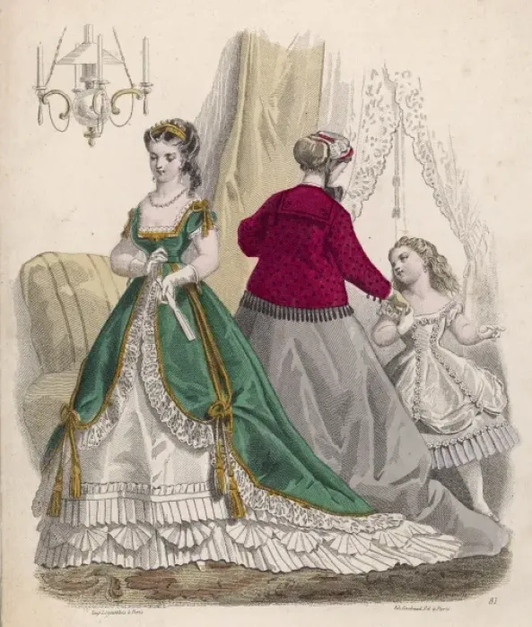 Framed Print : Fashions January 1867 Framed Print : Fashions January 1867