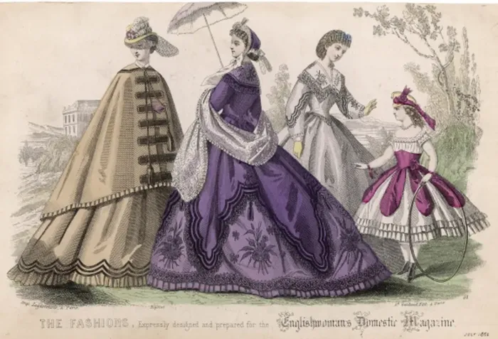 Framed Print : Fashions for July 1864 Framed Print : Fashions for July 1864